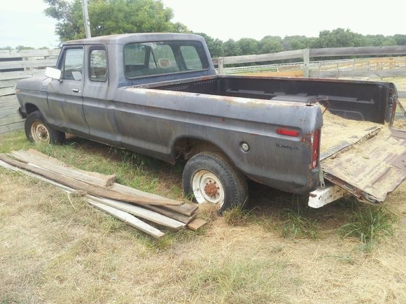 Ol' Blue before restoration - rear view