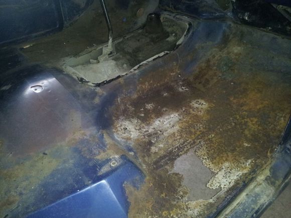 Floor pan restoration work