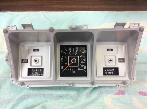 Restored gauge cluster